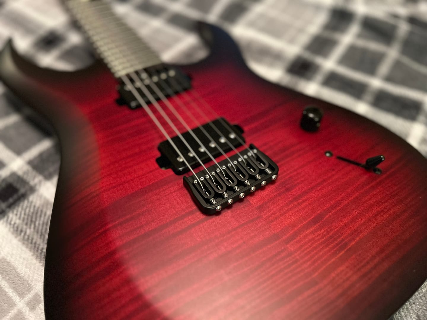 Customer photo review of 6 String Fixed Guitar Bridge