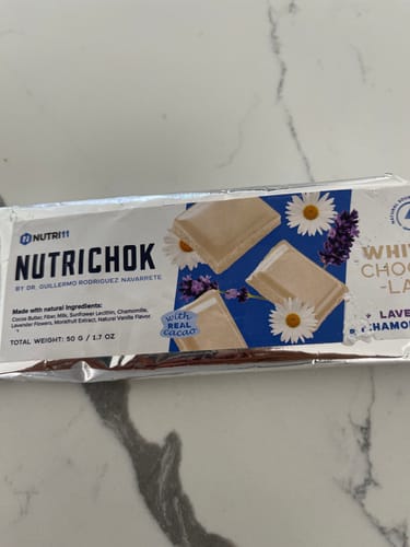 Customer photo review of Nutrichok - White Chocolate Bars Variety Pack - Limited Edition
