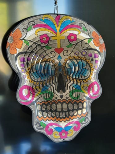 Customer photo review of Sugar Skull Wind Spinners