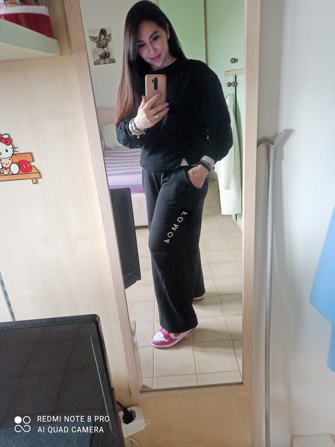 Customer photo review of Pantalone Baggy Ikonic FW 23/24 Nero