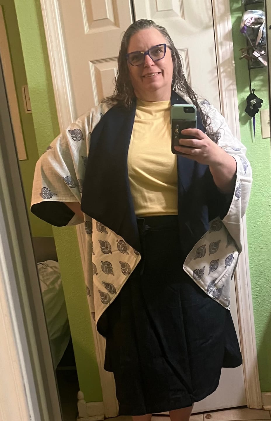 Customer photo review of NEW! Denim Wrap Skirt