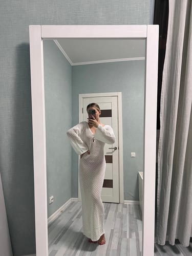 Customer photo review of Emily™ - Häkel Maxikleid