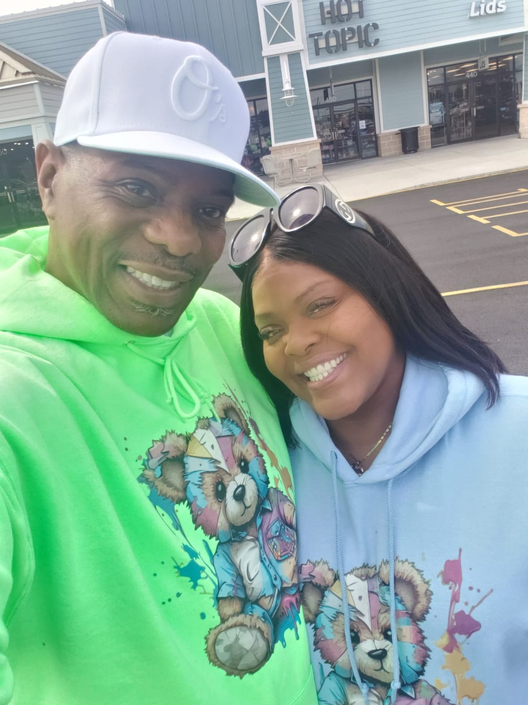Customer photo review of Tattered Teddy Hoodie