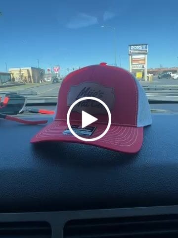 Customer video review of Custom Leather Patch Trucker Hat - Richardson 112