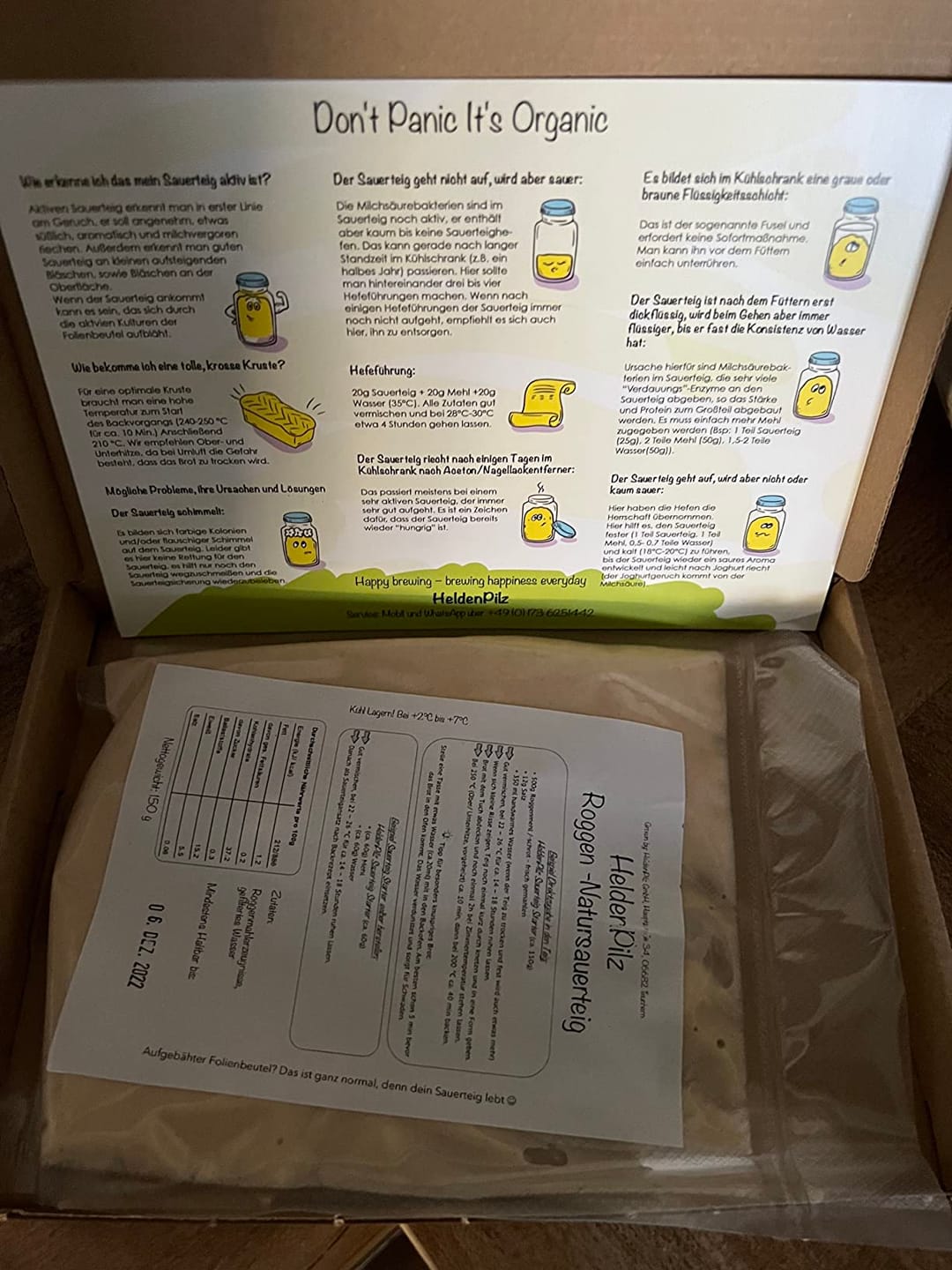 Customer photo review of BIO Backfreude Sauerteig-Kit: Anstellgut & Knusperrezepte