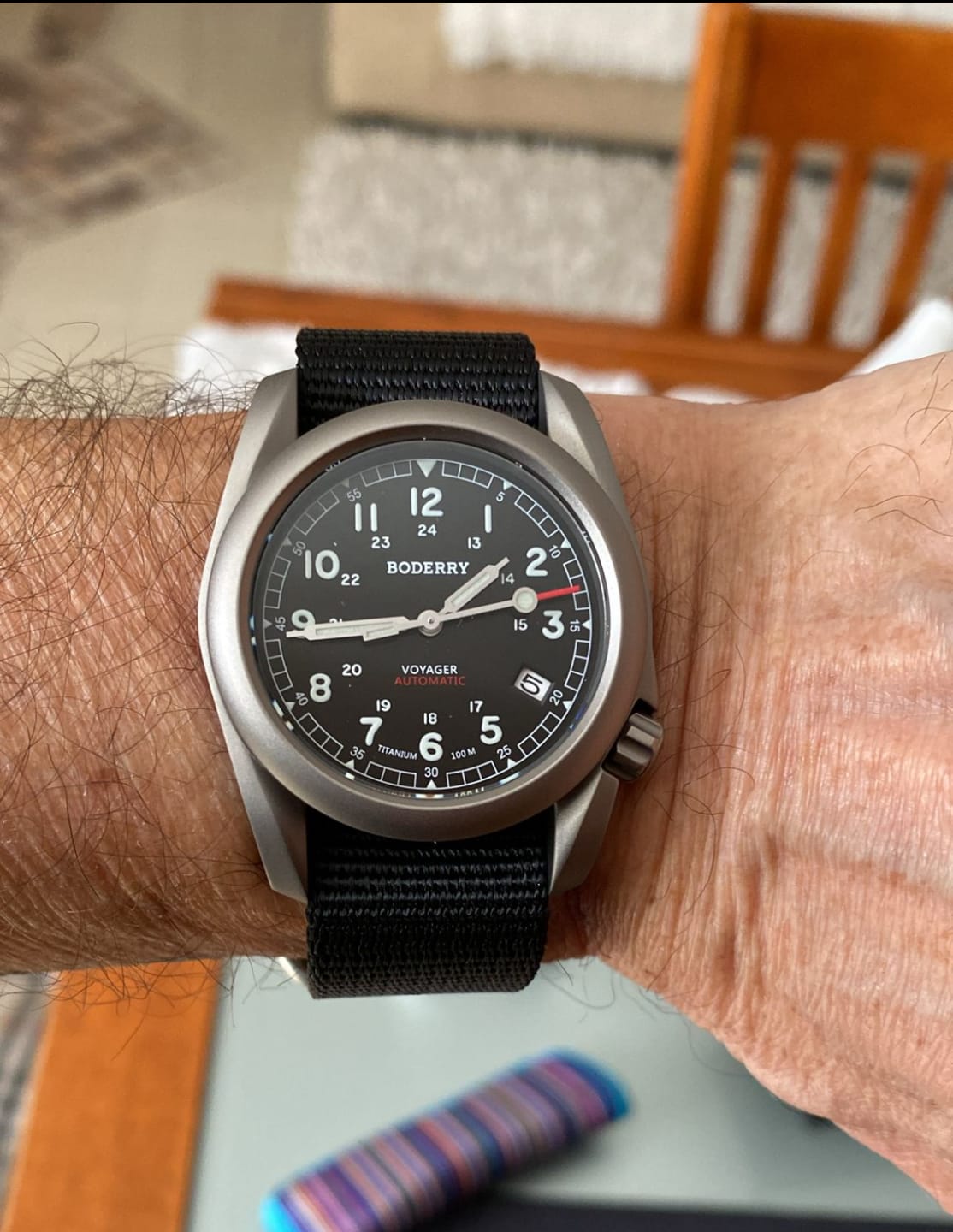 Customer photo review of 22mm Wide Nylon Strap