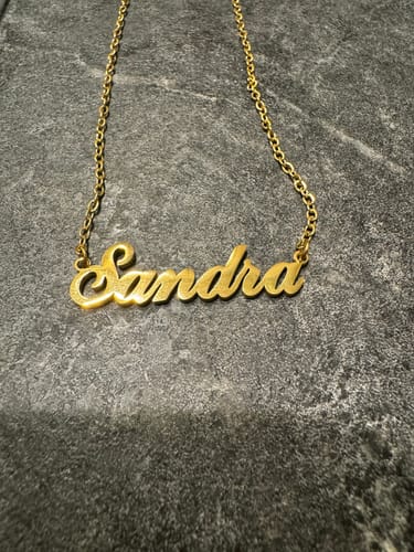 Customer photo review of Personalized Name Necklace
