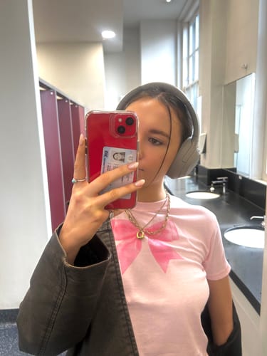 Customer photo review of 'Put a Bow On It' baby tee