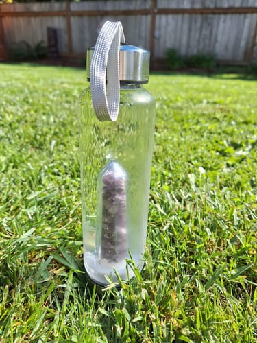 Customer photo review of Crystal Elixir Water Bottle