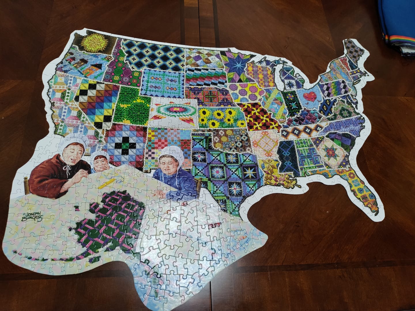 Customer photo review of Jigsaw Puzzle, An American Quilt