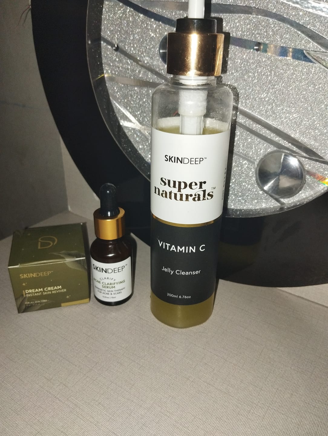 Customer photo review of ACNE CLARIFYING SERUM - Energetic Skin Therapy for Acne & Scars