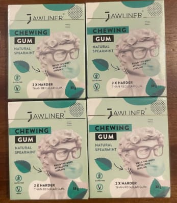 Customer photo review of JAWLINER® Chewing Gum Spearmint Medium Hard
