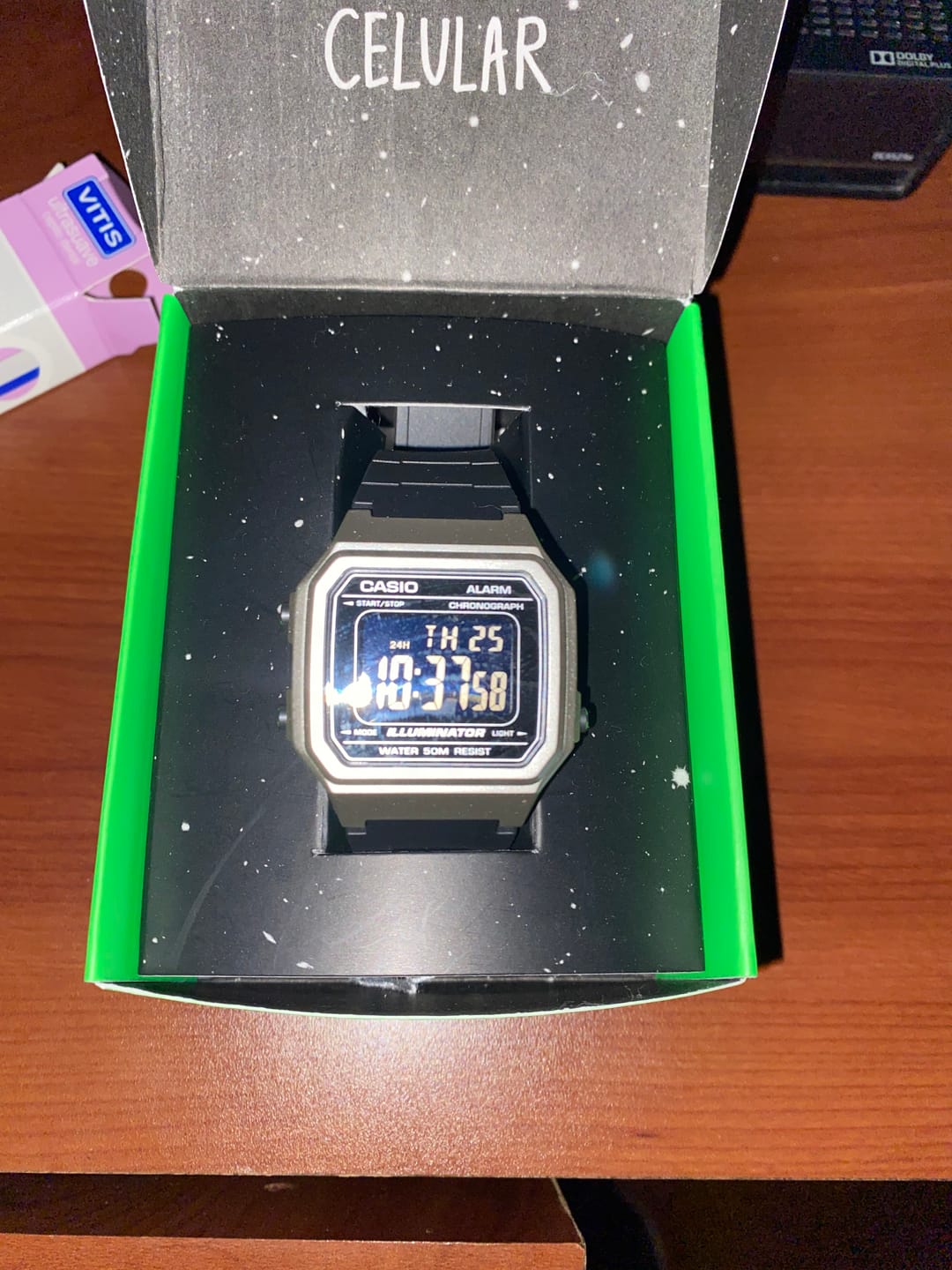 Customer photo review of Reloj Casio Vintage W-217HM-7BV Plateado/Negro
