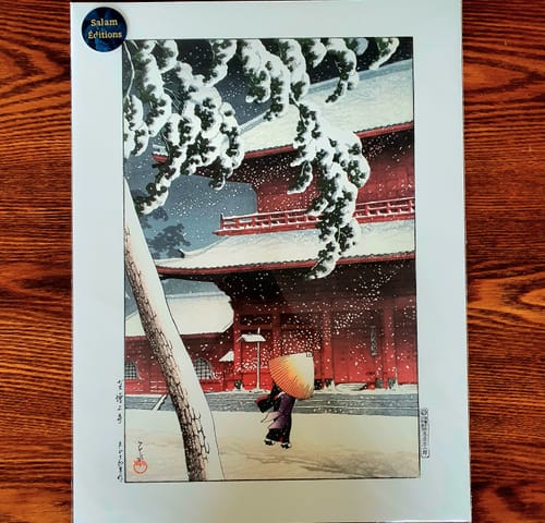 Customer photo review of Affiche Japonaise Temple Zojo