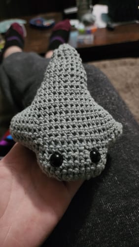 Customer photo review of (Limit 1 Per Customer Please) Rayna The Stingray Crochet Pattern & Matching Greeting Card: Get 1 Free
