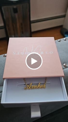 Customer video review of Personalized Name Necklace