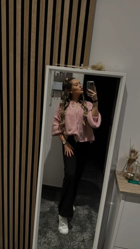 Customer photo review of Oversized Cardigan Short "CozyGlam"