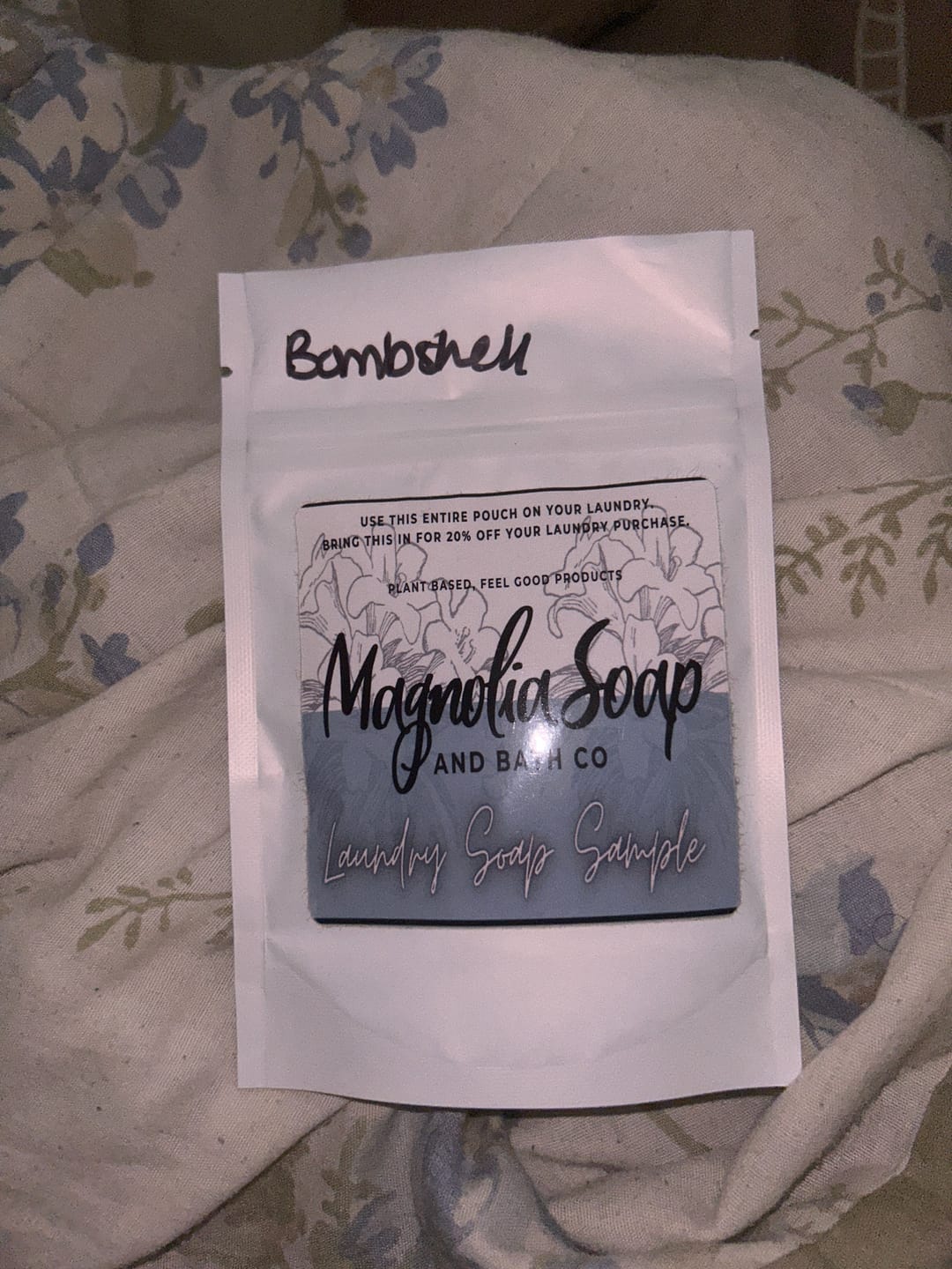 Customer photo review of Laundry Soap Sample 4 Pack