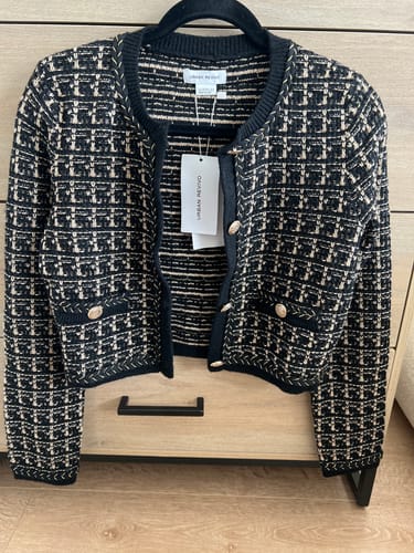 Customer photo review of Plaid Tweed Jacket