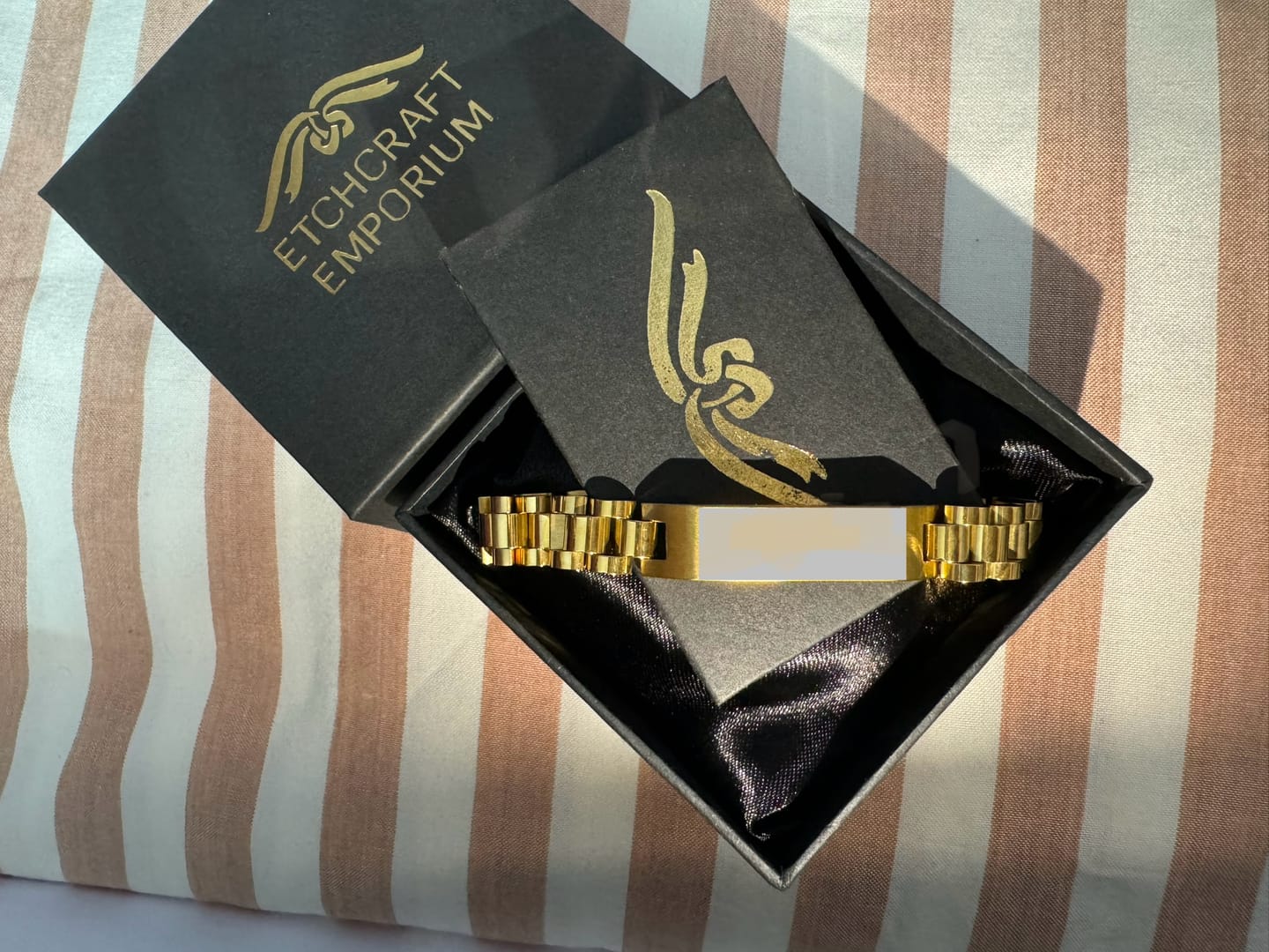 Customer photo review of Personalised Stark Bracelet