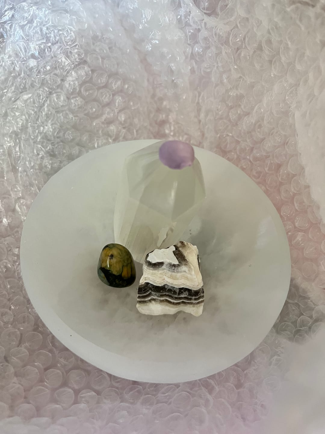 Customer photo review of Generador de Selenita | Espiritualidad - Limpieza