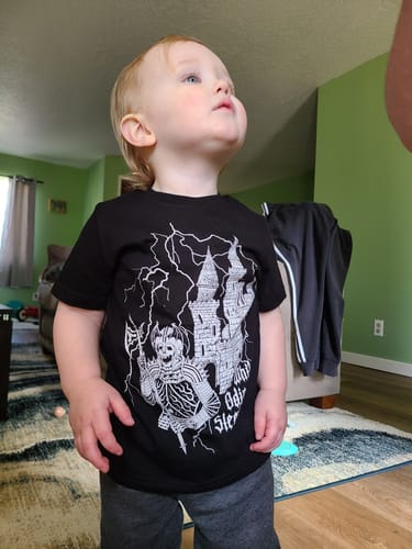 Customer photo review of Kids Gatekeeper Tee