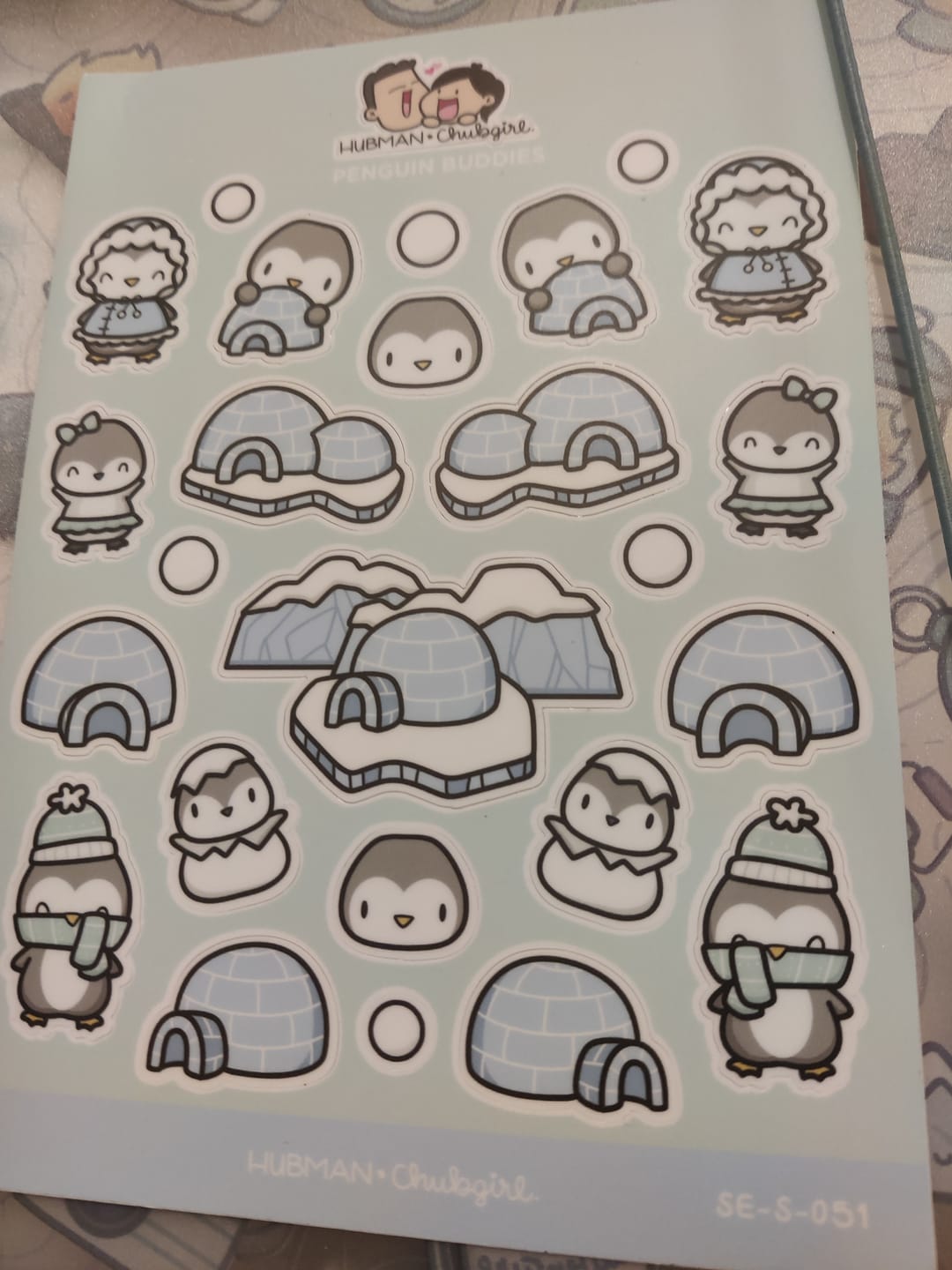 Customer photo review of Penguin Buddies Sticker Sheet