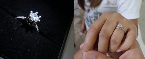 Customer photo review of 1ct Royal Crown Engagement Ring