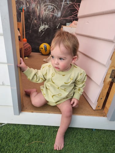 Customer photo review of Spoons Sweater Romper