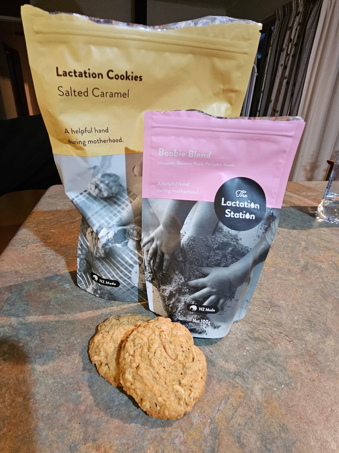 Customer photo review of Salted Caramel Lactation Cookies