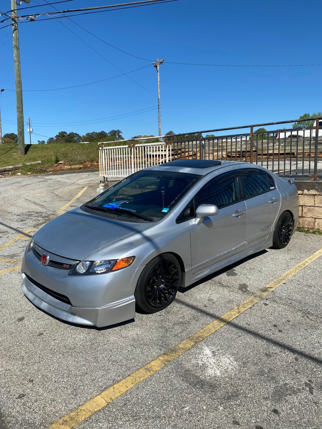Customer photo review of 2006-11 Honda Civic Sedan Window Visors Wind Deflectors Rain Guards