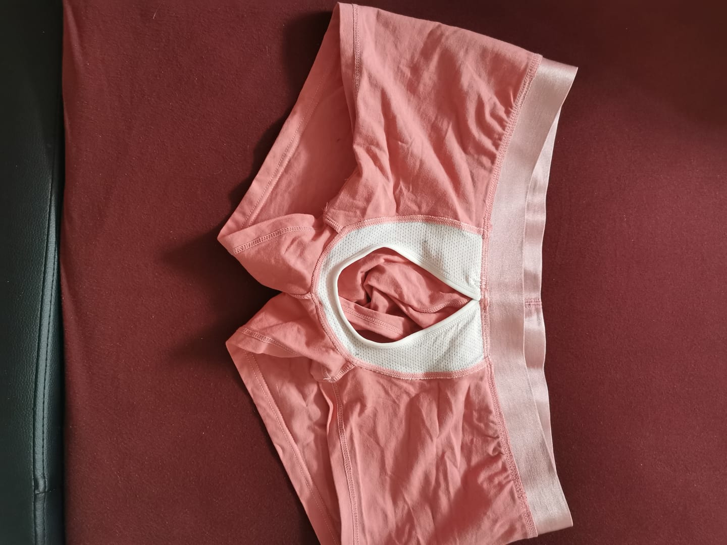 Customer photo review of 2 Pack Men's Large Pouch Casual Underwear
