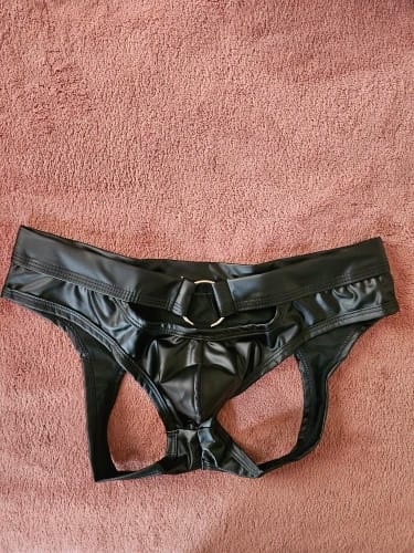 Customer photo review of The Leather Ring Jock