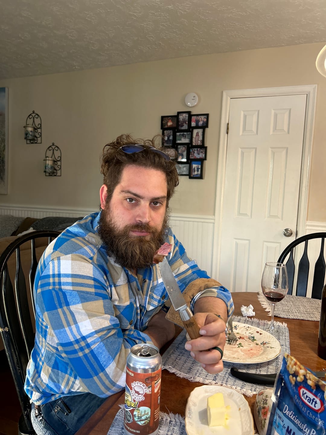 Customer photo review of Rustic Steak Knives