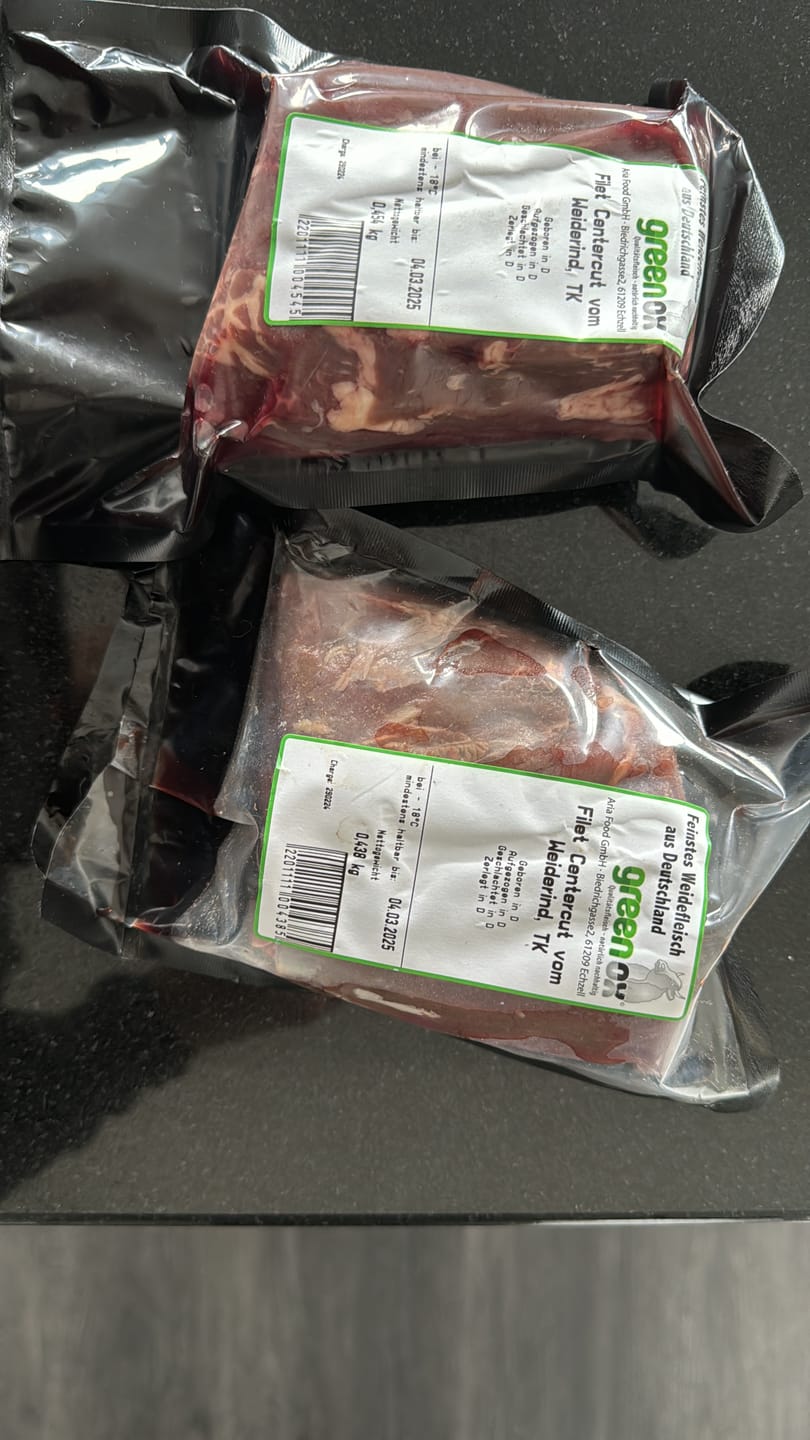 Customer photo review of Rumpsteak vom Weiderind