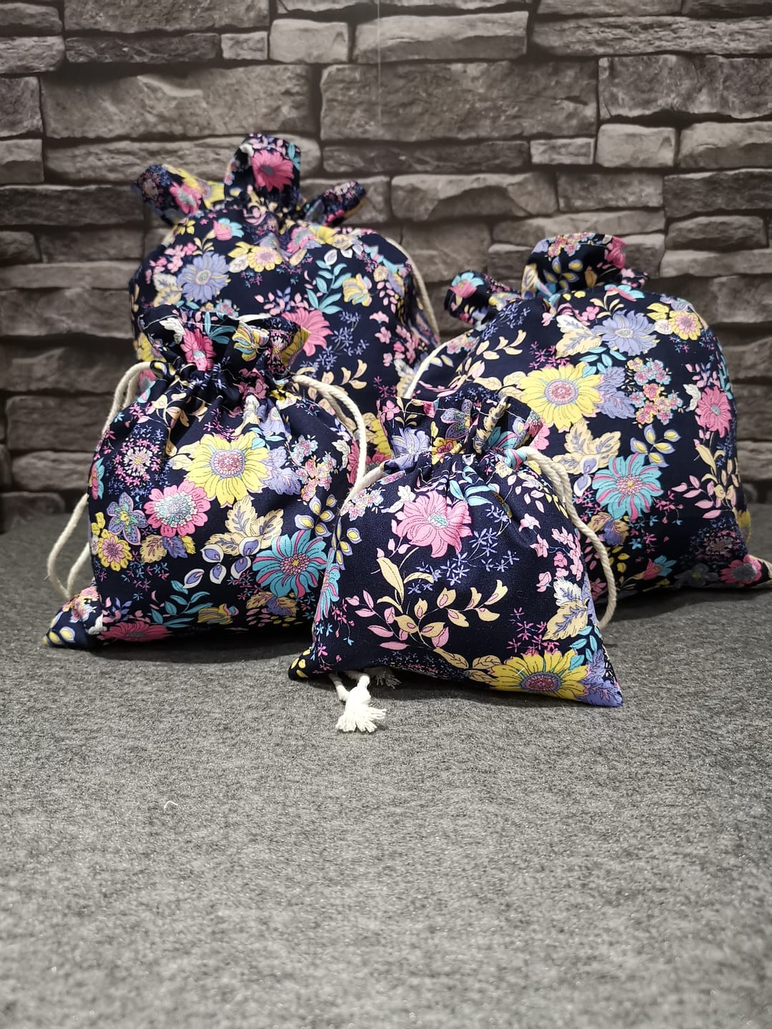 Customer photo review of Floral Drawings Rose & Hubble Cotton Poplin Fabric