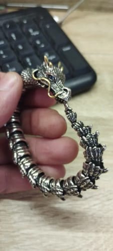 Customer photo review of Jewelance™ SilverDragon - Sterling Sølv Armbånd