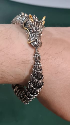 Customer photo review of Jewelance™ SilverDragon - Sterling Sølv Armbånd
