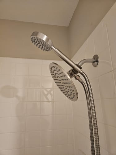Customer photo review of 1-Spray Dual Shower Head Set