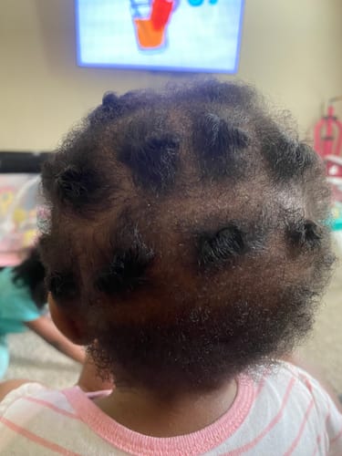 Customer photo review of Rosemary Hibiscus Curl Defining Gel 8 oz.