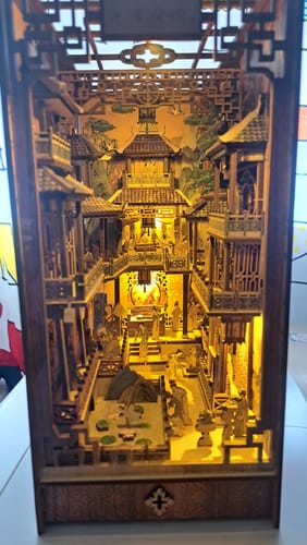 Customer photo review of Han Palace DIY Wooden Book Nook Kit