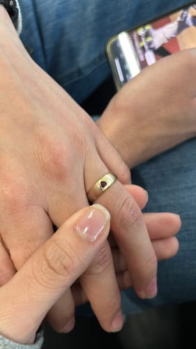 Customer photo review of Sparkle Heart Promise Ring