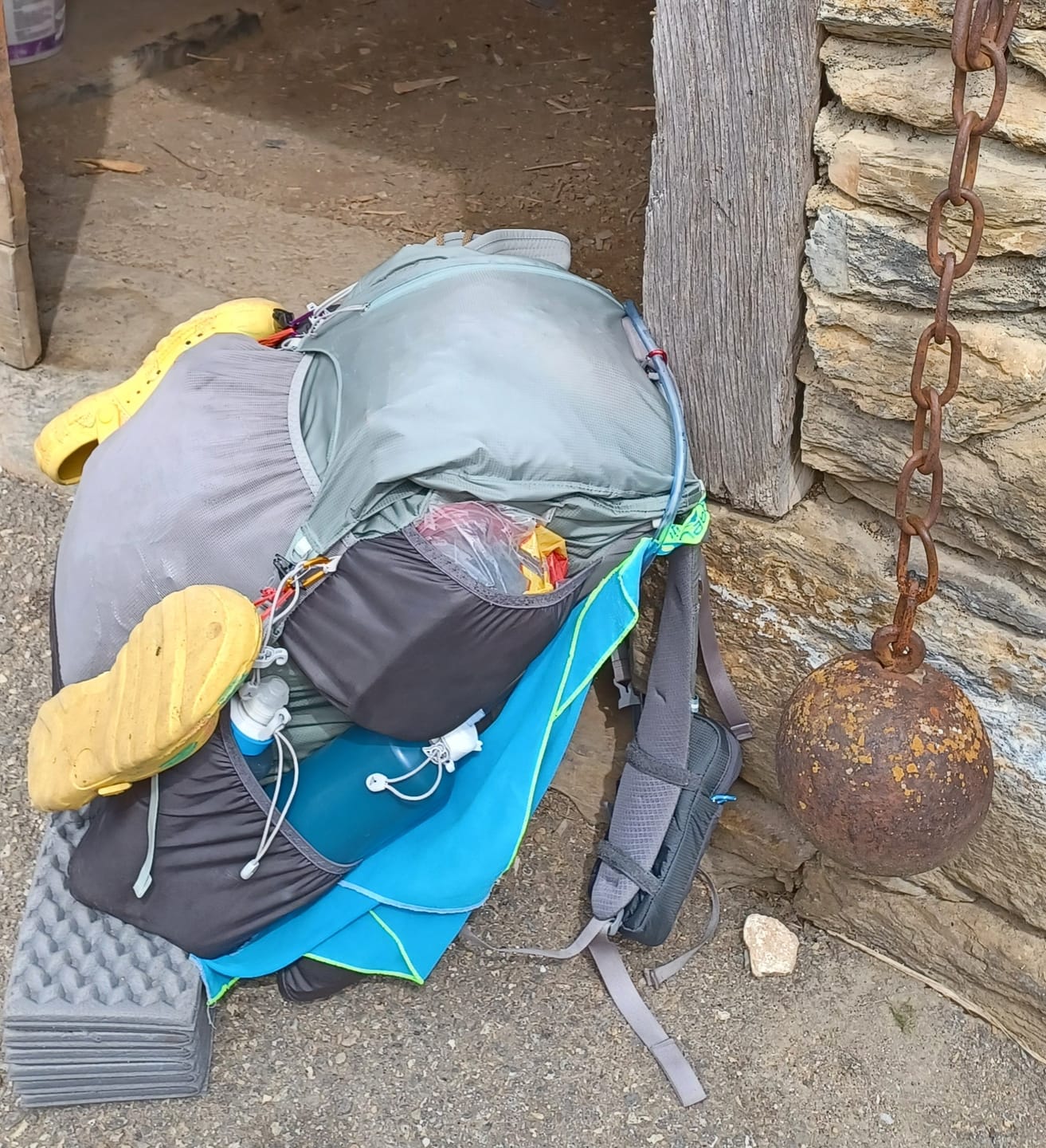 Customer photo review of Mariposa 60 Backpack