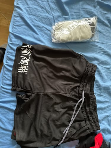 Customer photo review of Ryomen Sukuna Gym Shorts