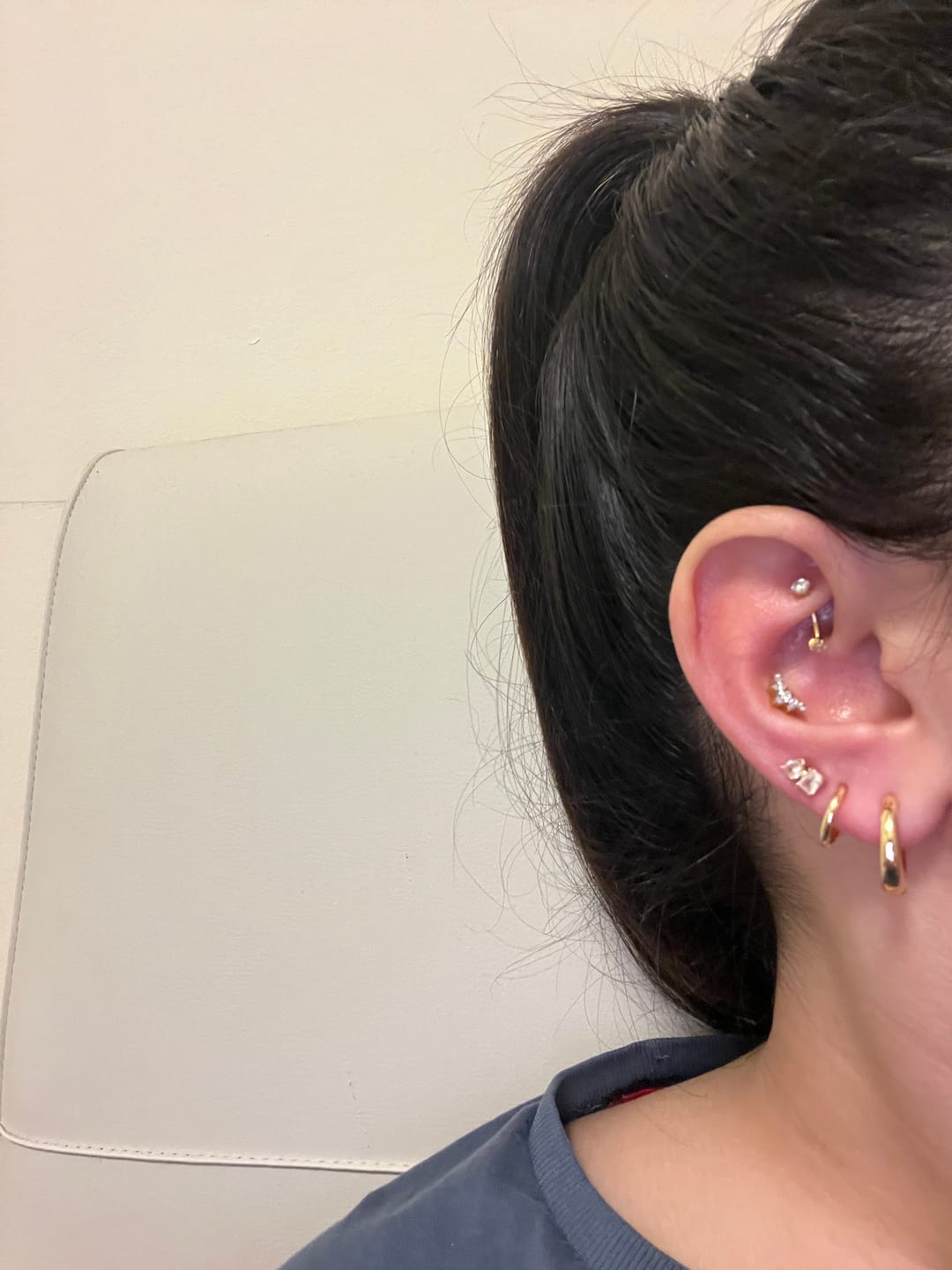 Customer photo review of Britney Rook Piercing | Titan