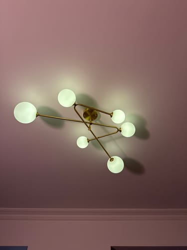 Customer photo review of Cross Type Sputnik 6 Light Ceiling Light Chandelier