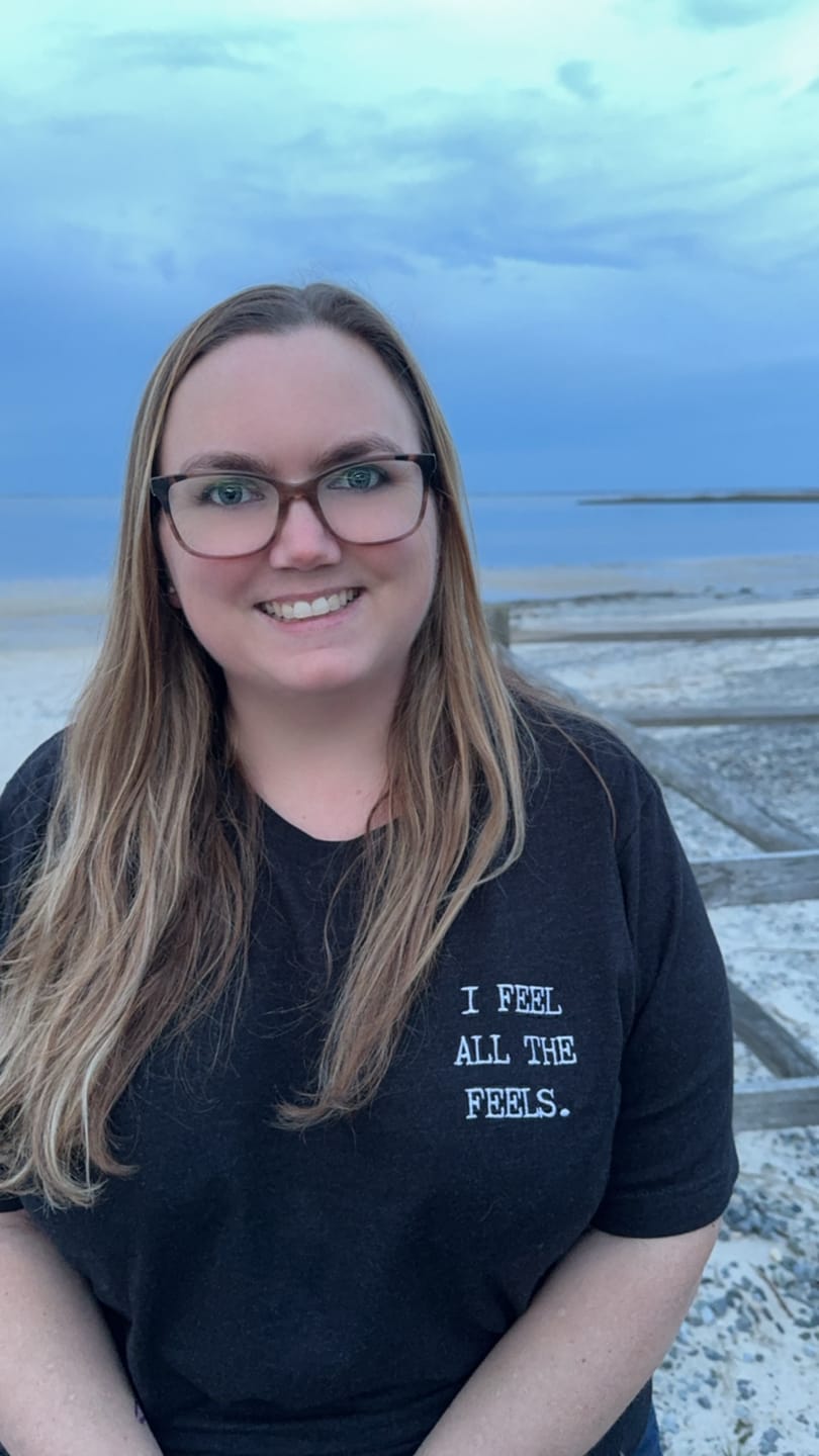 Customer photo review of I Feel All The Feels Embroidered T-Shirt