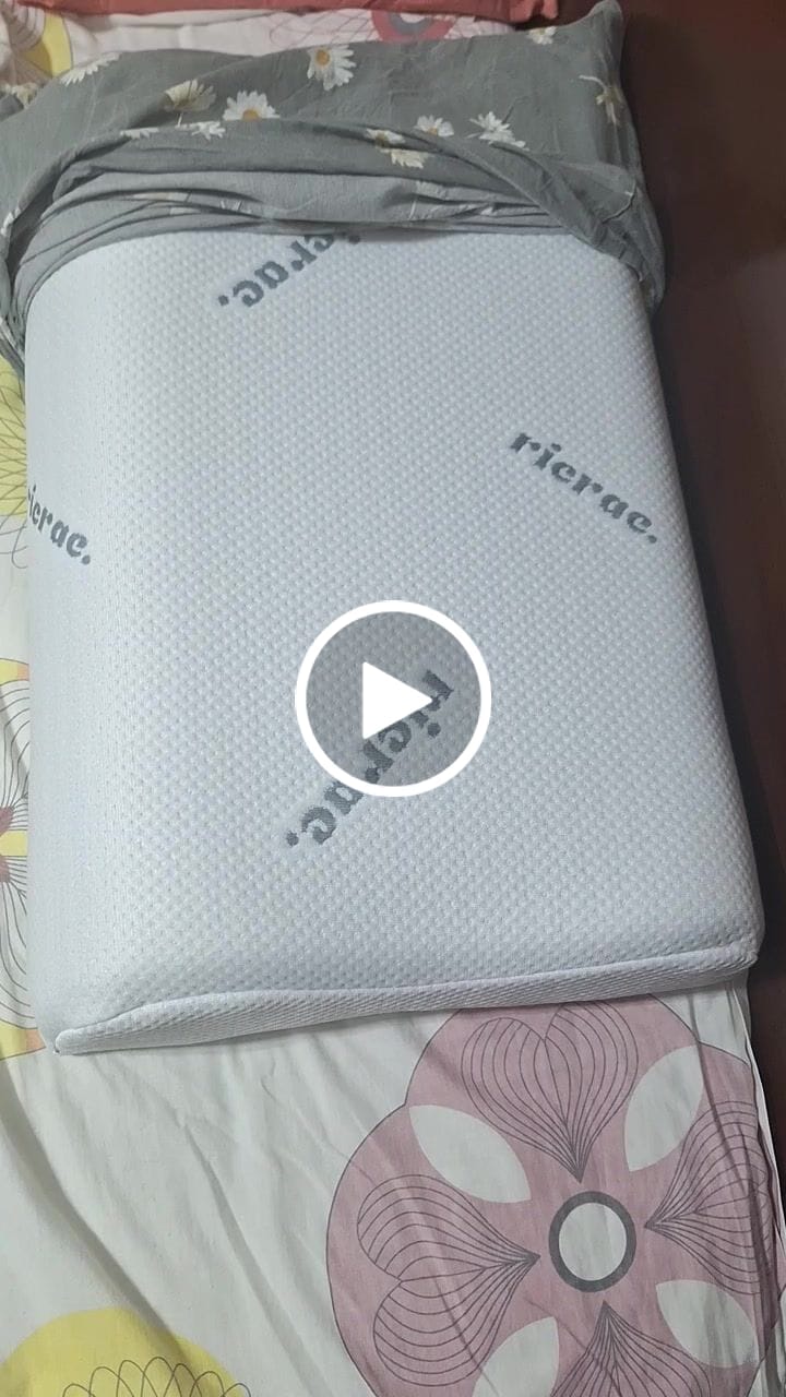 Customer video review of Wavy Memory Foam Pillow