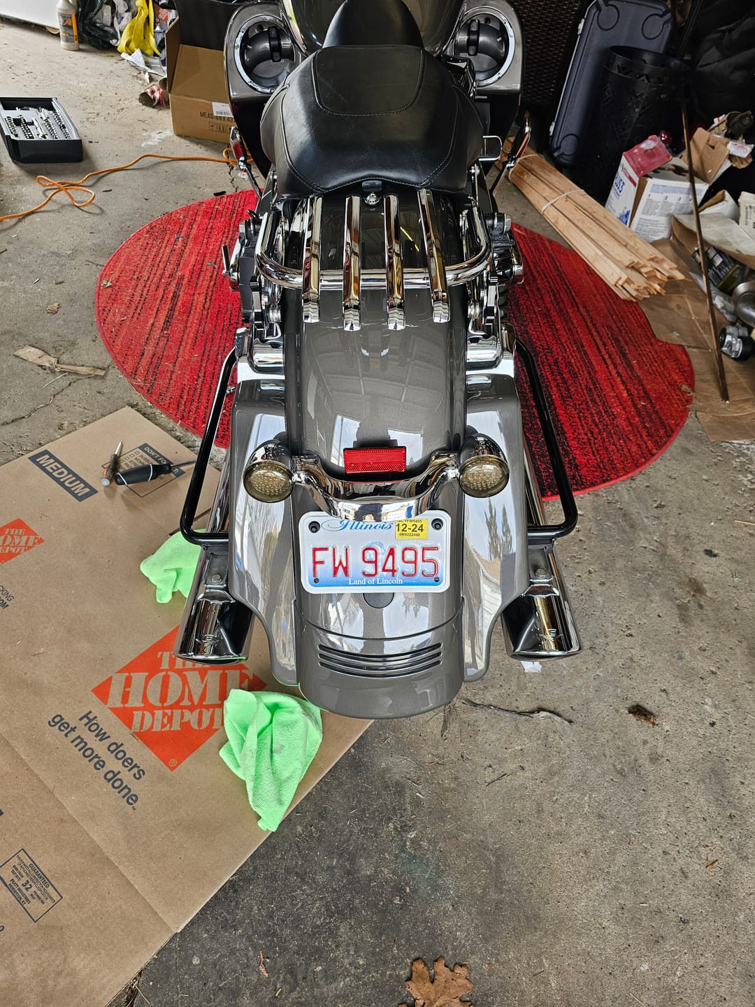 Customer photo review of Stretched Rear Fender Extension For 2014-2022 Harley Davidson Touring