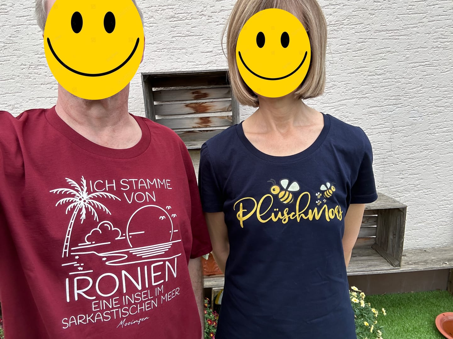 Customer photo review of Ich stamme von Ironien Sarkastischen Meer · Herren Premium Bio T-Shirt